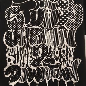 Vintage Rare STUSSY Uptown 2 Downtown T-Shirt